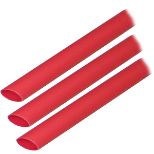 Ancor Adhesive Lined Heat Shrink Tubing (ALT) - 3/8" x 3" - 3-Pack - Red - 304603