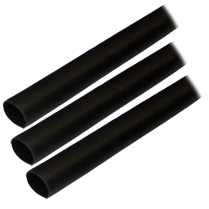 Ancor Adhesive Lined Heat Shrink Tubing (ALT) - 1/2" x 3" - 3-Pack - Black - 305103