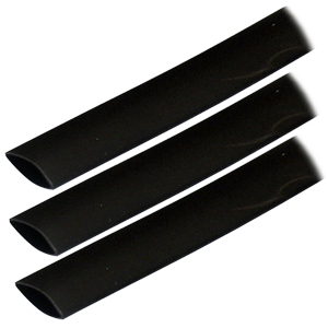 Ancor Adhesive Lined Heat Shrink Tubing (ALT) - 3/4" x 3" - 3-Pack - Black - 306103