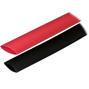 Ancor Adhesive Lined Heat Shrink Tubing (ALT) - 3/4" x 3" - 2-Pack - Black/Red - 306602