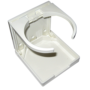 Whitecap Folding Drink Holder - White Nylon - S-5086P