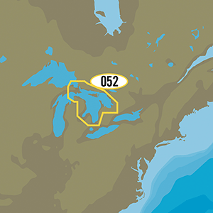 C-MAP MAX NA-M052/SD - Lake Huron Bathymetric SD Format