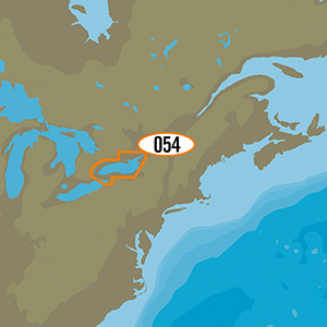 C-MAP MAX NA-M054/SD - Lake Ontario Bathymetric SD Format