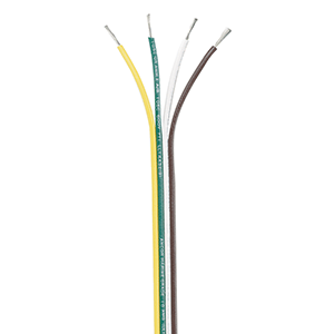 Ancor Ribbon Bonded Cable - 16/4 AWG - Brown/Green/White/Yellow - Flat - 100’ - 154510