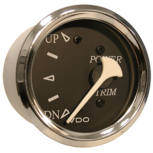 VDO Allentare Black Trim Gauge - For Use w/Mercury/Volvo/Yamaha 2001+ Engines - 12V - Chrome Bezel - 382-11275