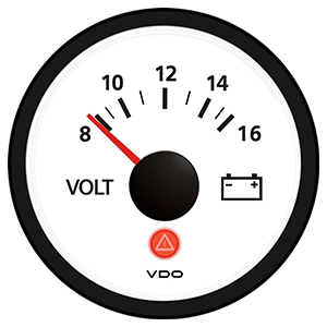 VDO Viewline Ivory 12V Voltmeter - A2C53191768-S