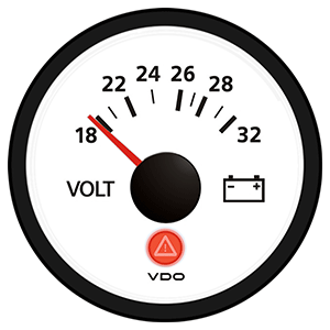 VDO Viewline Ivory 24V Voltmeter - A2C53191769-S