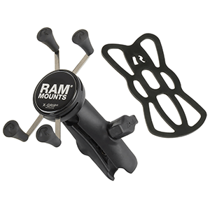 RAM Mounting Systems RAM Mount Universal X-Grip® Cell Phone Cradle w/Double Socket Arm - RAP-HOL-UN7B-201U