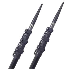 Lees Tackle Lee’s 16’ Telescopic Carbon Fiber Outrigger Poles Sleeved f/TACO Bases - TC3916-9002