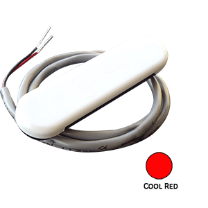 Shadow-Caster LED Lighting Shadow-Caster Courtesy Light w/2’ Lead Wire - White ABS Cover - Cool Red - 4-Pack - SCM-CL-CR-4PACK