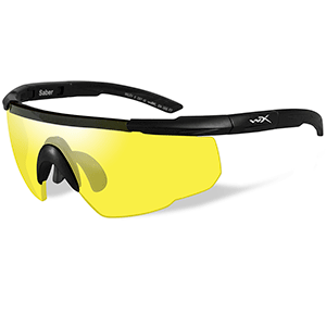 Wiley X Saber Advanced Sunglasses - Yellow Lens - Matte Black Frame - 300