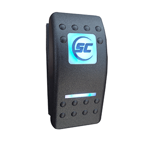 Shadow-Caster LED Lighting Shadow-Caster OFF/ON/Momentary Switch w/"SC" Logo - SCM-SWTCH-O/O/M-LOGO