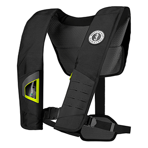 Mustang Survival Mustang DLX 38 Deluxe Manual Inflatable PFD - Black/Fluorescent Yellow-Green - MD2981-263