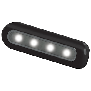 TACO Marine TACO 4-LED Deck Light - Flat Mount - Black Housing - F38-8805W-1