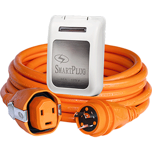 SmartPlug 30 Amp Dual Configuration 50' Cordset w/Tinned Wire &Twist-Type Connector & 30 Amp Non-Metallic White Inlet - C30503BM30PW