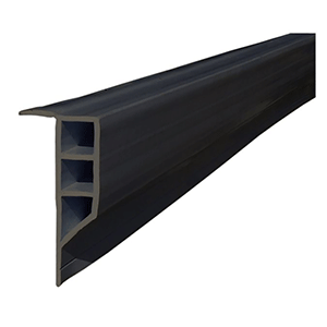 Dock Edge Standard PVC Full Face Profile - 16’ Roll - Black - 1163-F
