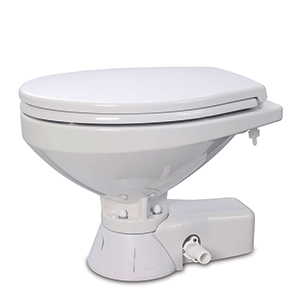 Jabsco Quiet Flush Raw Water Toilet - Regular Bowl - 12V