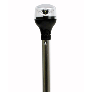 Attwood-LightArmor-Plug-In-All-Around-Light-20-Aluminum-Pole-Black-Vertical-Composite-Base-wAdapter