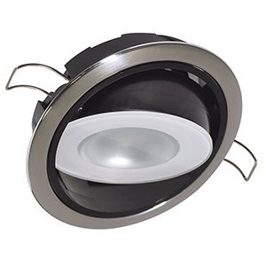 Lumitec Mirage Positionable Down Light - White Dimming - Polished Bezel - 115113