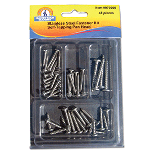 Handi-Man Marine Handi-Man Self Tapping Pan Head Screw Kit - 48 Pieces - 970200