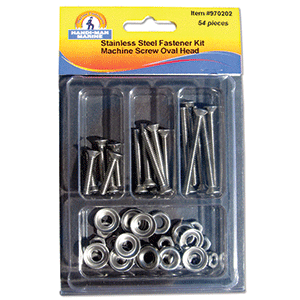 Handi-Man Marine Handi-Man Phillips Oval Head Machine Screw Kit - 54 Pieces - 970202