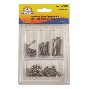 Handi-Man Marine Handi-Man Phillips Oval Head Self Tapping Screw Kit - 36 Pieces - 970201