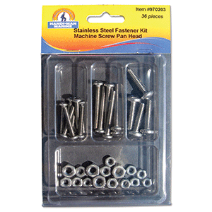 Handi-Man Marine Handi-Man Phillips Pan Head Machine Screw Kit - 36 Pieces - 970203