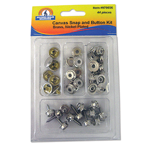 Handi-Man Marine Handi-Man Small Canvas Snap & Button Kit - 44 Pieces - 970036