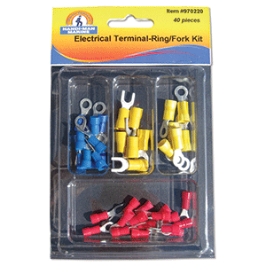 Handi-Man Marine Handi-Man Electrical Terminals Ring/Fork Kit - 40 Pieces - 970220