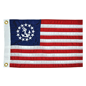Taylor Made 16" x 24" Deluxe Sewn US Yacht Ensign Flag - 8124