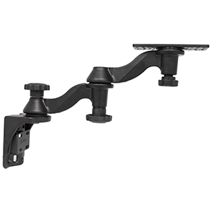 RAM Mounting Systems RAM Mount Vertical Double 6" Swing Arms w/6.25" X 2" Rectangle Base & Vertical Mounting Base - RAM-109V-1U