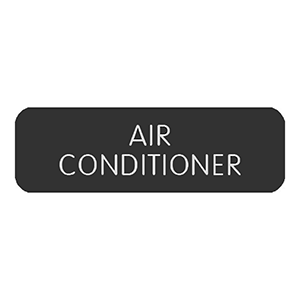 Blue Sea Systems Blue Sea Large Format Label - "Air Conditioner" - 8063-0026