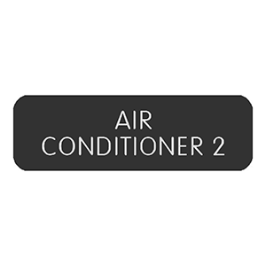 Blue Sea Systems Blue Sea Large Format Label - "Air Conditioner 2" - 8063-0027