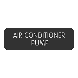 Blue Sea Systems Blue Sea Large Format Label - "Air Conditioner Pump" - 8063-0030