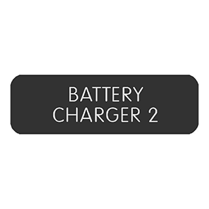 Blue Sea Systems Blue Sea Large Format Label - "Battery Charger 2" - 8063-0051