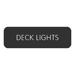 Blue Sea Systems Blue Sea Large Format Label - "Deck Lights" - 8063-0124