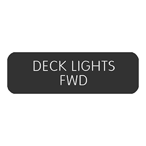 Blue Sea Systems Blue Sea Large Format Label - "Deck Lights FWD"  - 8063-0126