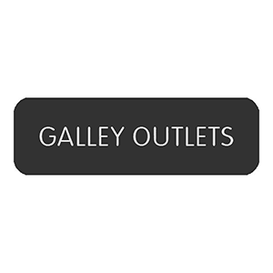 Blue Sea Systems Blue Sea Large Format Label - "Galley Outlets" - 8063-0224