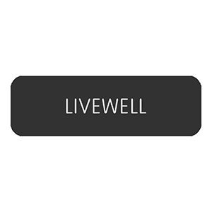 Blue Sea Systems Blue Sea Large Format Label - "Livewell" - 8063-0300