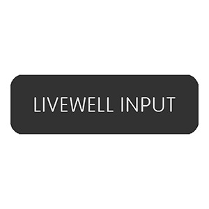 Blue Sea Systems Blue Sea Large Format Label - "Livewell Input" - 8063-0301