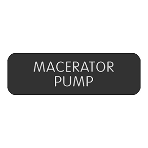 Blue Sea Systems Blue Sea Large Format Label - "Macerator Pump" - 8063-0308