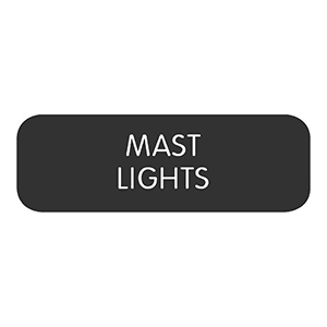 Blue Sea Systems Blue Sea Large Format Label - "Mast Lights" - 8063-0316