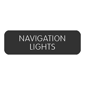Blue Sea Systems Blue Sea Large Format Label - "Navigation Lights" - 8063-0327