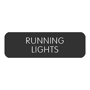 Blue Sea Systems Blue Sea Large Format Label - "Running Lights" - 8063-0362