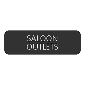 Blue Sea Systems Blue Sea Large Format Label - "Saloon Outlets" - 8063-0368