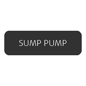 Blue Sea Systems Blue Sea Large Format Label - "Sump Pump" - 8063-0410
