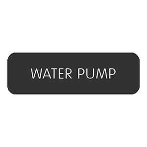 Blue Sea Systems Blue Sea Large Format Label - "Water Pump" - 8063-0442