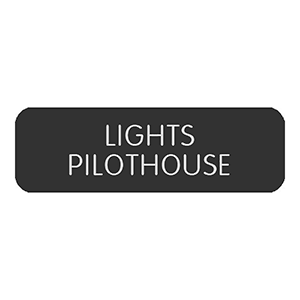 Blue Sea Systems Blue Sea Large Format Label - "Lights Pilothouse" - 8063-0492
