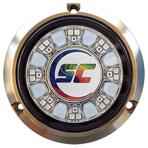 Shadow-Caster LED Lighting Shadow-Caster SCR-24 Bronze Underwater Light - 24 LEDs - Full Color Changing - SCR-24-CC-BZ-10