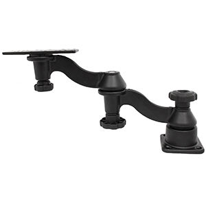 RAM Mounting Systems RAM Mount Double 6" Swing Arm with 6.25" x 2" Rectangle Base and Horizontal Mounting Base - RAM-109H-1U